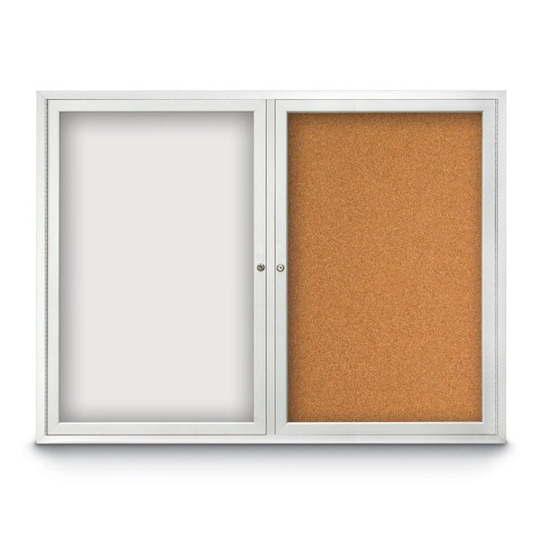 Corkboard, 48"x36", Pearl/Satin